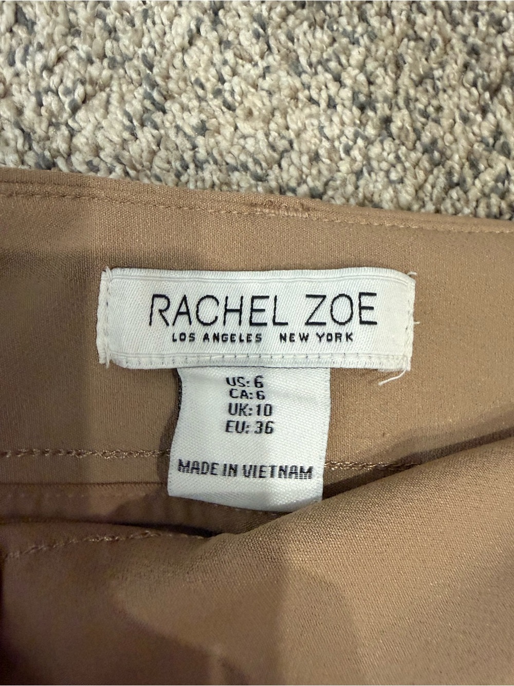 Rachel Zoe Women's Tan Wide-Leg Trousers - Picture 5 of 7